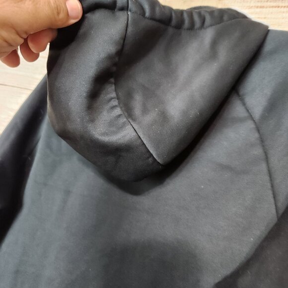 Men's Nike Black Dri-fit Swoosh Hoodie Size Medium Pockets Hood Logo - Picture 15 of 15